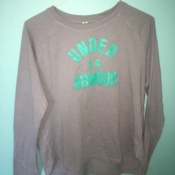 Under Armour grey and teal long sleeve small🤍💚💙 - Picture 3 of 7